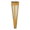 TECKA Torche solaire teck / verre acrylique depoli  ht 50 / 500 L