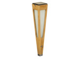 TECKA Torche solaire teck / verre acrylique depoli  ht 50 / 500 L