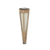 TECKA Torche solaire teck finition DT / verre acrylique depoli  ht 120 / 500 L