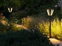 METRO Borne solaire LED ALU gris espace Ht 90 /500L
