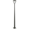 METRO Lampadaire solaire a led alu gris espace ht. 200 / 500L
