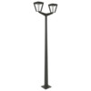 METRO COLLECTION - TWEEKOPPIGE SOLAR LANTAARN ALUMINIUM