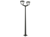 METRO COLLECTION - TWEEKOPPIGE SOLAR LANTAARN ALUMINIUM