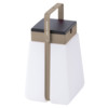 BUMP Lanterne solaire rotomoule poignee alu muscade / ht. 32 / 500L