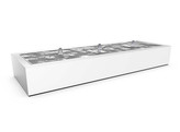 Taula XL Watertafel in aluminium 300x60x40 cm