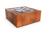 TAULA VIERKANTE WATERTAFEL IN CORTENSTAAL 60x60x70 cm