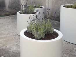 JARDINIERE RONDE EN ALUMINIUM