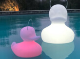 DUCK DUCK DRIJVENDE LED-LAMP SMALL WIT