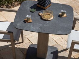 COPENHAGUE COLLECTION - TABLE BISTRO AVEC PIED CENTRAL