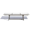 SKAAL COLLECTION - TABLE EXTENSIBLE CERAMIQUE BLANC 10/12P
