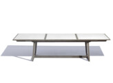 SKAAL COLLECTION - TABLE EXTENSIBLE CERAMIQUE BLANC 10/12P