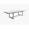 SKAAL COLLECTION - TABLE EXTENSIBLE CERAMIQUE BLANC 10/12P