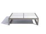 SKAAL COLLECTION - TABLE BASSE CERAMIQUE BLANC