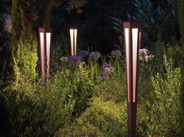 TINKA COLLECTION - TORCHE SOLAIRE ALUMINIUM COULEUR CORTEN