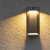 TECKALU SOLAR WANDLAMP ZWART