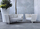 CANISSE SOFA UNICOLOR MET KUSSENSET