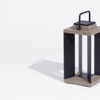 TECKALU Solar lantaarn zwart alu/Duratek - medium 245x245x455 / 500L