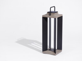 TECKALU Solar lantaarn zwart alu/Duratek - large 245x245x655 / 500L